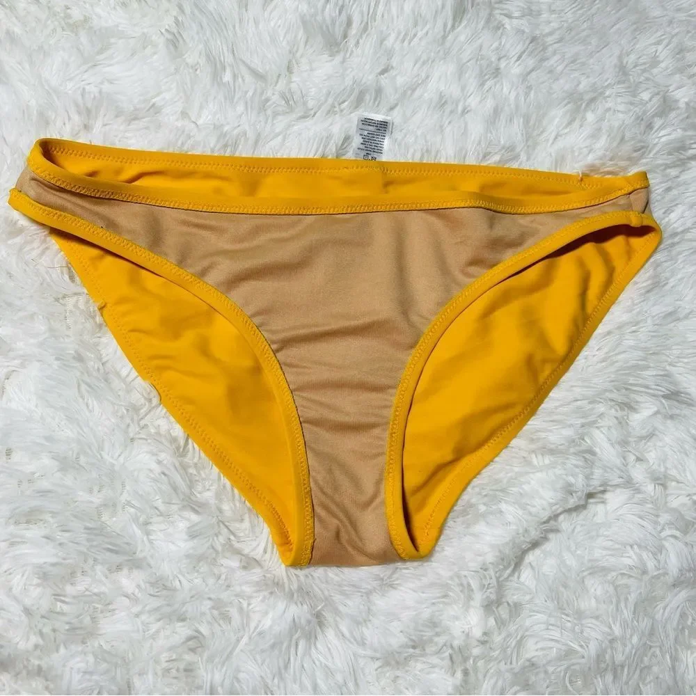 Old Navy Hipster Low Rise Bikini Bottom M Mustard‎ Yellow